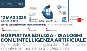 Convegno “Normativa edilizia. Dialoghi con l’intelligenza artificiale. Linee guida del MIT alle soluzioni innovative per l’assistenza al professionista”